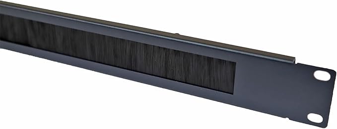 1U Brush Type Cable Management Horizontal Cable Manager Rack Mount Server Cabinet Manager 6 Pack