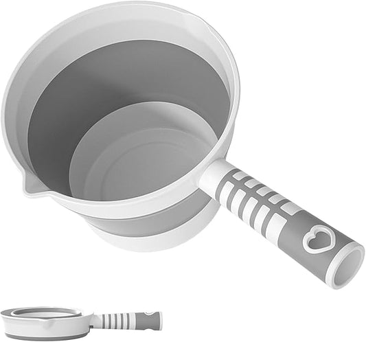 Folding Water Ladle Collapsible Water Dipper Water Scoop Foldable Bath Ladle Portable Ladle for Kitchen Bathroom Camping Travel-NeatNest