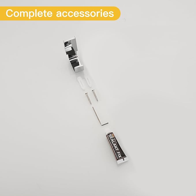 BESy Brass Clothes Hook Single Towel Hook for Bathroom Kitchen Garage Square Style Robe Hooks Coat and Hat Hook, Self Adhesive with Glue or Wall Mounted with Screws, Polished Chrome-NeatNest