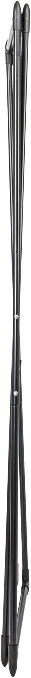 Household Essentials Valet Folding Clothes Rack, Strong Metal X-Frame, Chic Design, Great for Guest and Dressing Rooms, Portable and Easy to Use, Folds Flat, Black
