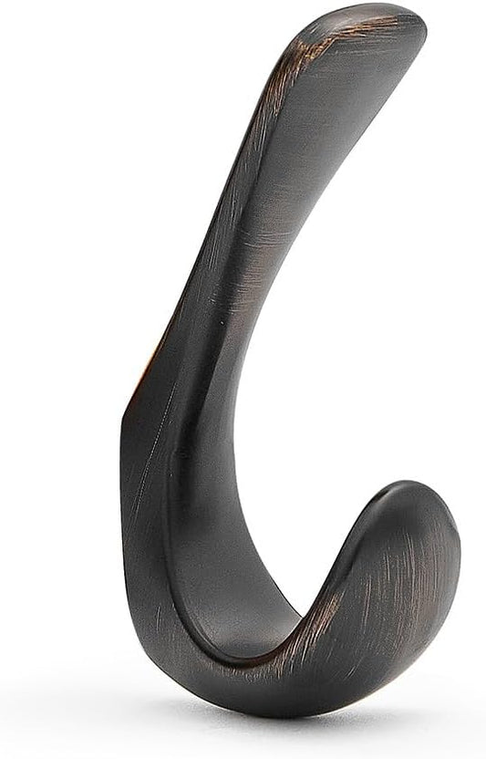 HARPOON 5 Piece Heavy Duty Hook,Wall Mounted Rustproof Coat Hook,Utility Hooks for Coat, Scarf, Bag, Towel, Key, Cap, Cup, Hat 3.5inch Oil Rubbed Bronze