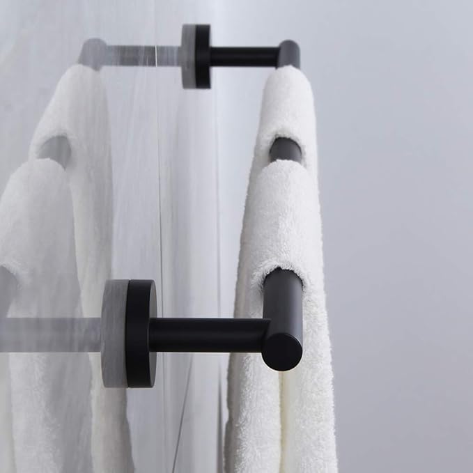 24-Inch Matte Black Bath Hand Towel Bar SUS 304 Stainless Steel Towel Rack Holder for Bathroom Wall Mount …