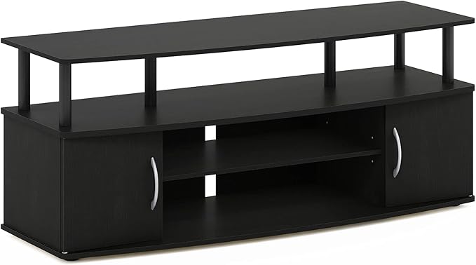 Furinno JAYA Large Entertainment Stand for TV Up to 55 Inch, Blackwood-NeatNest