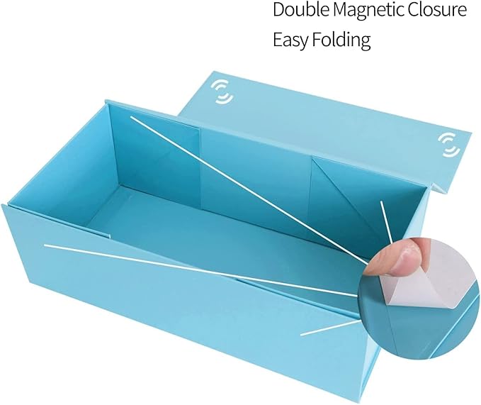 Gift Boxe 10" x 6" x 3" with Magnetic Closure Lid Gift Boxes for Presents,Bridesmaid Gifts Box,Cute Box,Birthday Gift box,Luxury for Gift Packaging, Magnetic Gift Box for Wrapping Gifts (Blue/5PCS)-NeatNest