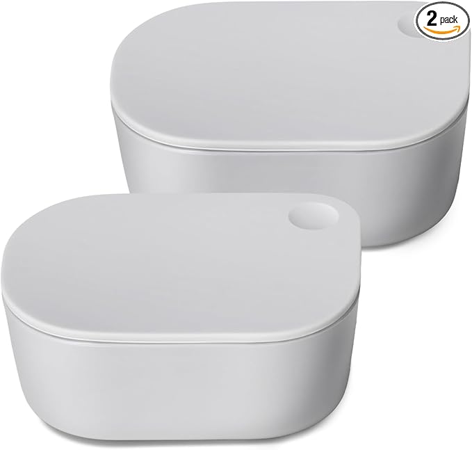 Caraway Mini Dash Inserts - 2pc .6 Cup Dash Ramekins w/Lids - Easy to Store, Non Toxic - Perfect for Sauces, Garnish, & Small Snack or Sides-NeatNest