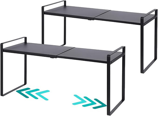 2-Pack Expandable Shelf Organizer for Kitchen Countertop, kitchen organizers and storage，under sink expandable shelf organizer-NeatNest