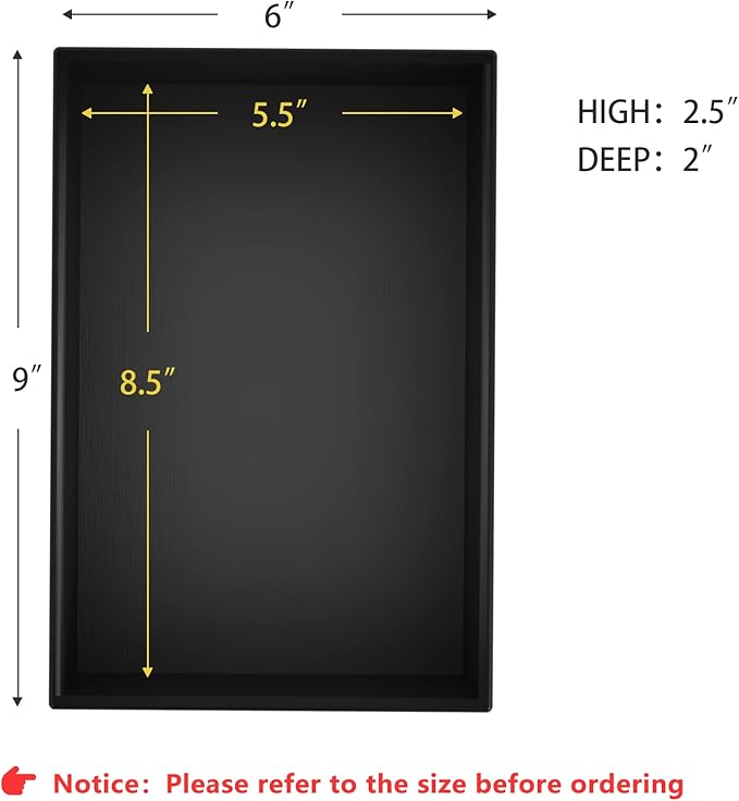 Black Bamboo Drawer Organizer - Silverware&Utensil Holder Organizer for Kitchen Drawers, Multi-Use Drawer Dividers Boxes for Bathroom Counter，Cabinet, Garage, Office Desk, Makeup, Jewelry (9"6"2.5")-NeatNest