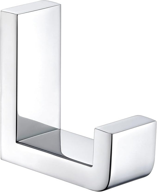 Angle Simple Towel Robe Hook Polished Chrome, 304 Stainless Steel Bathroom Hook for Wall