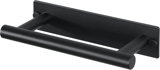 Alise Bath Towel Bars, 8 Inch Towel Hanger Towel Racks for Bathroom, SUS304 Stainless Steel Hand Towel Holder, Wall Mount with Self-Adhesive or Drilling, Matte Black