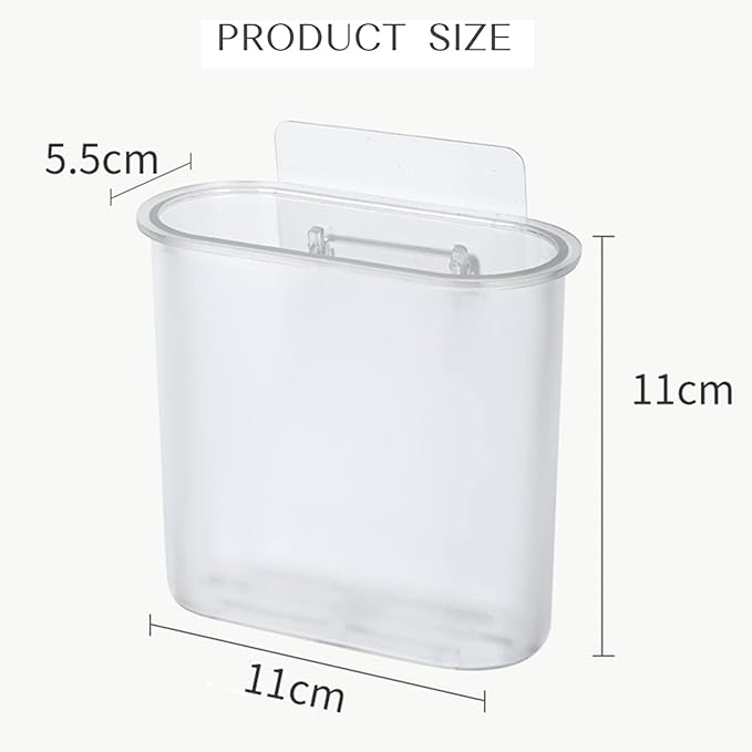 2 Packs Toothbrush Holders Wall Mounted, Self Adhesive Tooth Brush Holder for Bathroom Electric Toothbrush Toothpaste Razor Holder Bathroom Accessories(Clear)-NeatNest