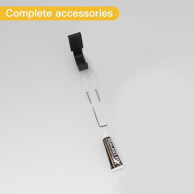 BESy Brass Clothes Hook Single Towel Hook for Bathroom Kitchen Garage Square Style Robe Hooks Coat and Hat Hook, Self Adhesive with Glue or Wall Mounted with Screws, Matte Black-NeatNest