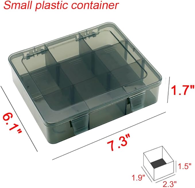 9 Grids Art Craft Supply Organizer Storage Containers, Compartment Storage Box with Removable Dividers for Jewelry, Beads, Buttons, Small Parts-NeatNest