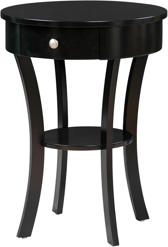 Convenience Concepts Classic Accents Schaffer End Table, Black-NeatNest