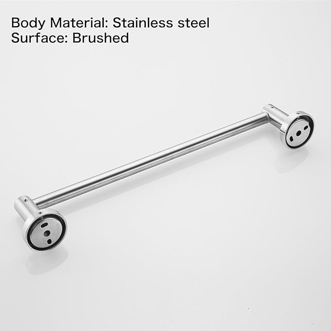 Adjustable Towel Racks Bathroom Towel Drying Rack Wall Mounted Expandable Towel bar 15.7-27.7 inches can be Extended Telescopic Towel bar (Brushed)