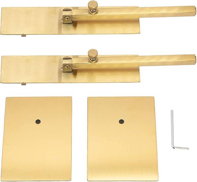 Shoe Display Stand Golden, Risers Stand Countertop Adjustable Shoe Rack Retail Supplies Stainless Steel Shoe Display, 2 Sets of Shoe Rack (Style2, Golden)-NeatNest