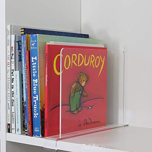 CY craft Acrylic Shelf Dividers for Closets,Wood Shelf Dividers, 4 PCS Clear Shelf Separators,Perfect for Clothes Organizer and Bedroom Kitchen Cabinets Shelf Storage and Organization-NeatNest