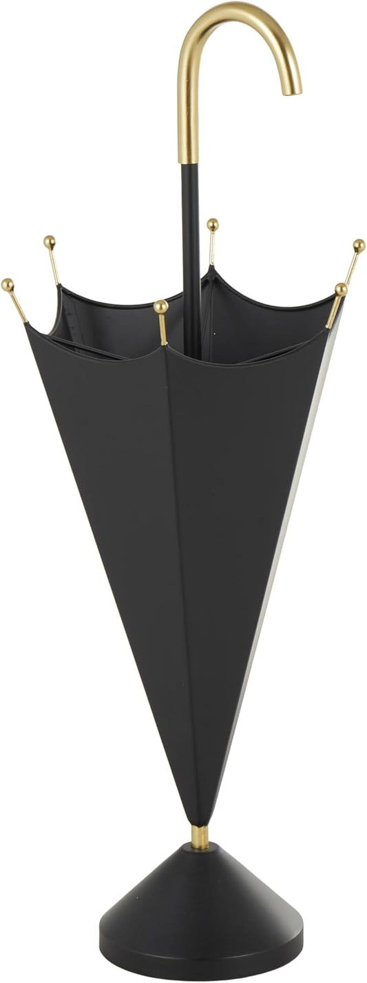 Deco 79 Umbrella Stand, 11" x 10" x 28", Black-NeatNest