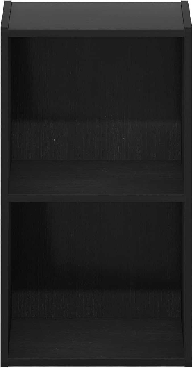 Furinno Luder Bookcase / Book / Storage, 2-Tier Cube, Blackwood-NeatNest
