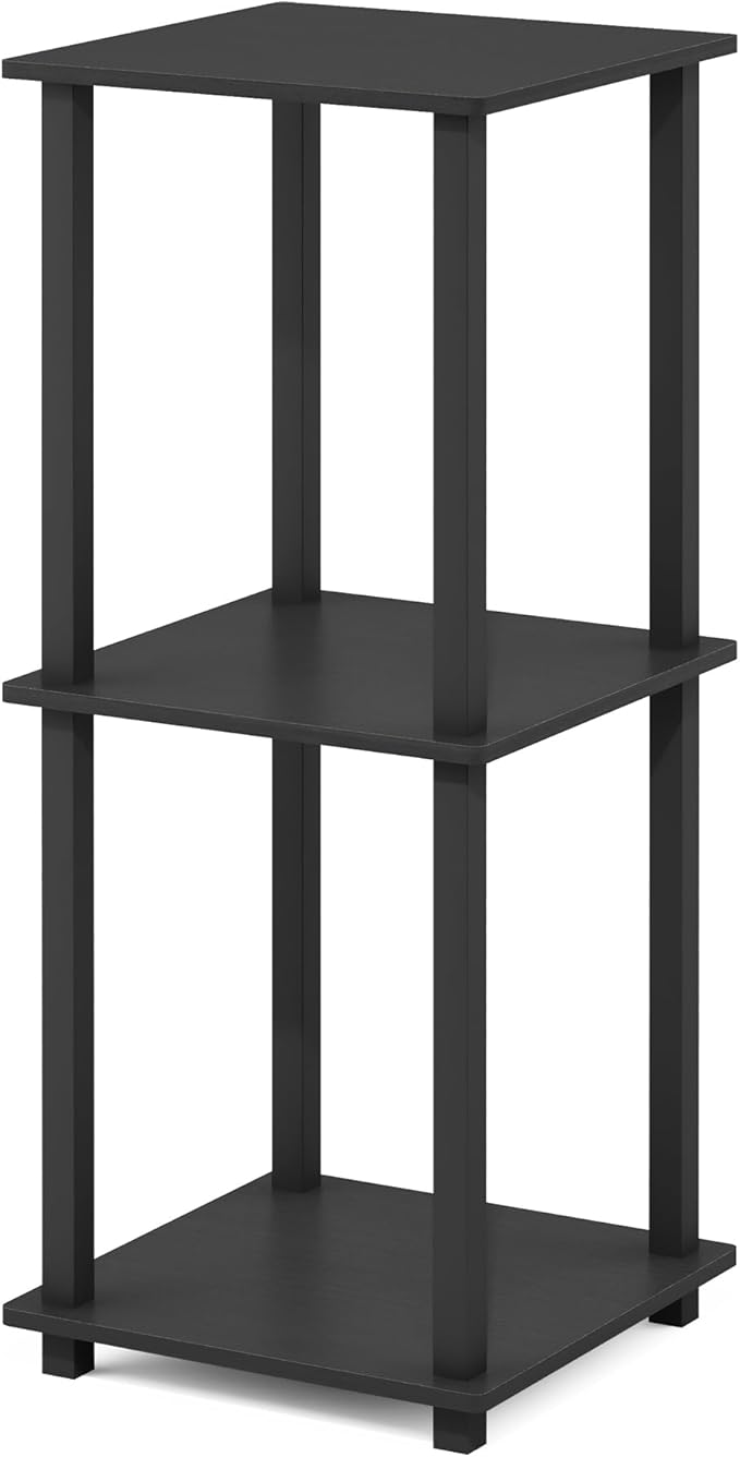 Furinno Simplistic Set of 2 End Table, Americano/Black-NeatNest