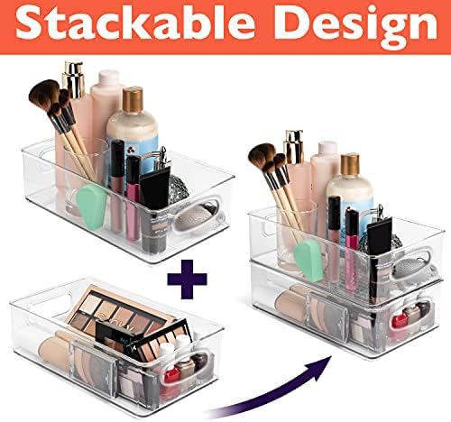 ClearSpace Plastic Pantry Organization and Storage Bins – Perfect for Kitchen/Fridge/ Refrigerator/Cabinet Organizers - 6 Pack-NeatNest