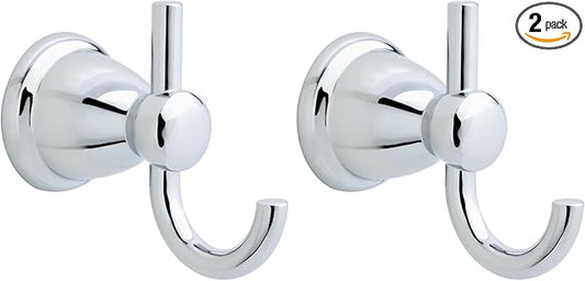 Franklin Brass Kinla Towel Hook, Polished Chrome, Bathroom Accessories, KIN35-PC-1 (Pack of 2)