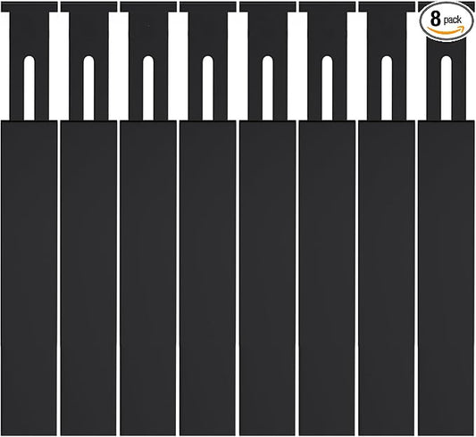 Bamboo Drawer Dividers,17-22" Adjustable Kitchen Drawer Organizer for Clothes,8 Pack Expandable Drawer Organization Separators for Bedroom,Bathroom,Dresser and Office,Black-NeatNest