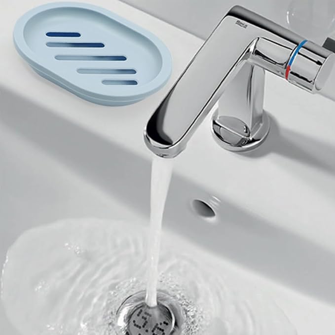 ELANE 4PCS Shower Soap Holder,Soap Dish with Drainage, Plastic Soap Box,Bar Soap Holder for Shower Bathroom Kitchen (Blue)-NeatNest