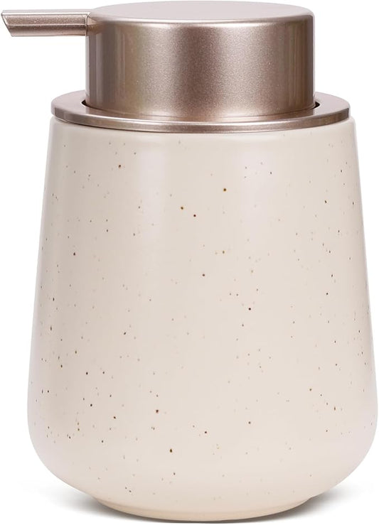 Bosilunlife Hand Soap Dispenser - 12oz Ceramic Soap Dispenser Bathroom Refillable Liquid Soap Pump Dispenser for Bathroom Kitchen Dispenser for Dish Soap with Easy-to-Press Pump-NeatNest