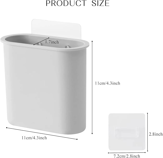 2 Packs Toothbrush Holders Wall Mounted, Self Adhesive Tooth Brush Holder for Bathroom Electric Toothbrush Toothpaste Razor Bathroom Accessories(Grey-NeatNest