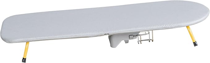 Wall Mount Folding Ironing Board with Iron Holder, Tabletop Mini Ironing Board, Compact Portable Design, Gray