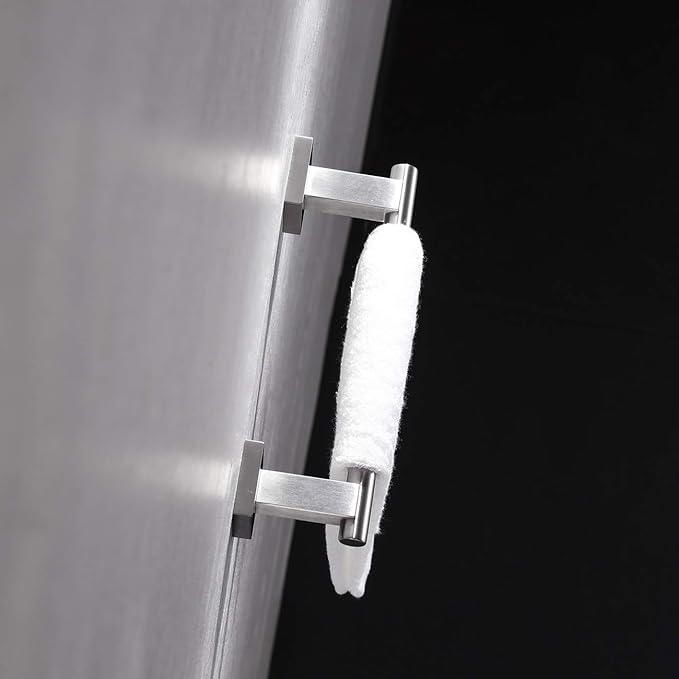 Miyili 9-Inch Bathroom Towel Bar SUS 304 Stainless Steel Hand Towel Rack Holdle Wall Mount Brushed Finish, A02N23A