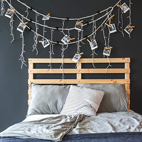 Blulu 100 Pcs Adhesive Cable Clips Bulk Wire Holder for Cord Organizer Clips Cable Management Outdoor Light Hooks for Christmas Wall String Lights Fairy Lights-NeatNest