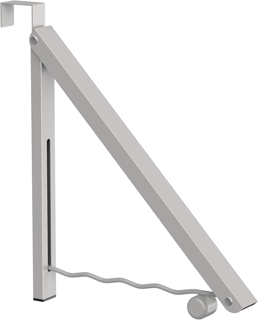 Clothes Drying Rack for Laundry Room Organization,Foldable Over The Door Drying Racks for Saving Space, Warm Gray 1 Pack