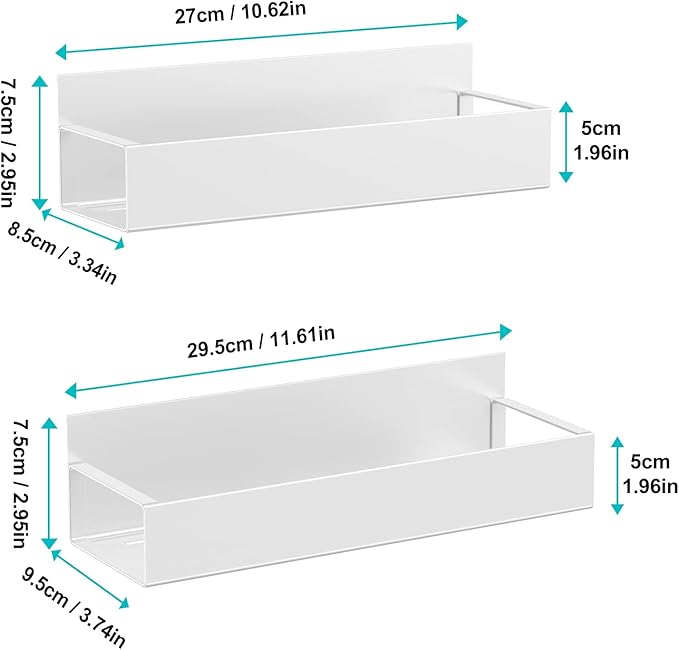 Metal Magnetic Book Shelf For Whiteboard, 2 Pack Magnetic Shelves For Classroom