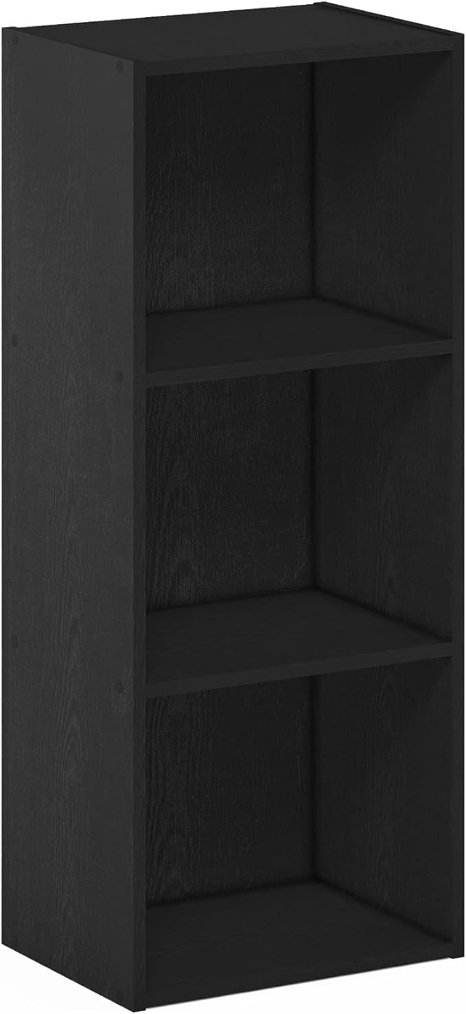 Furinno Luder Bookcase / Book / Storage , 3-Tier, Blackwood-NeatNest