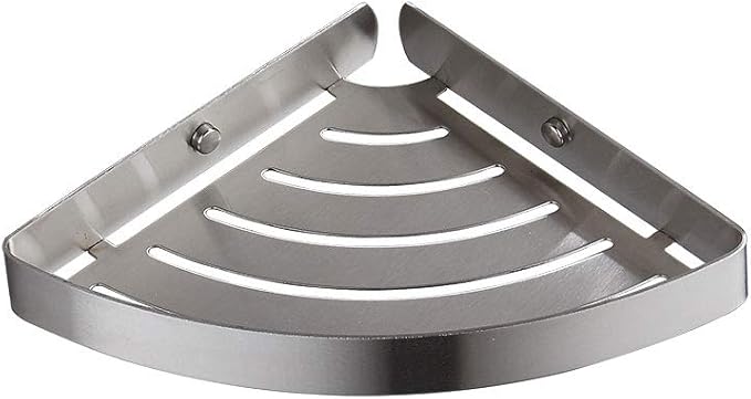 Corner Shower Caddy Shelf,Stainless Steel Soap Basket Bathroom Shower Organizer Rack,Brushed Satin Nickel