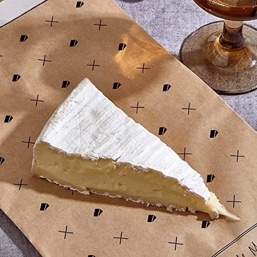 Formaticum - 30-Pack Cheese Storage Bags - 6.25 x 11 Wax Paper Bags to Keep Cheese or Charcuterie Fresh - Professional Grade Cheese Paper for Wrapping Cheese - Porous Brown Paper Bags From France
