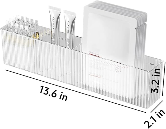 2 Pack Wall Mount Marker Organizer, Makeup Organizer Hanging Storage Organizer Bin Floating Shelves for Office Bathroom Kitchen Bedroom (Large)-NeatNest