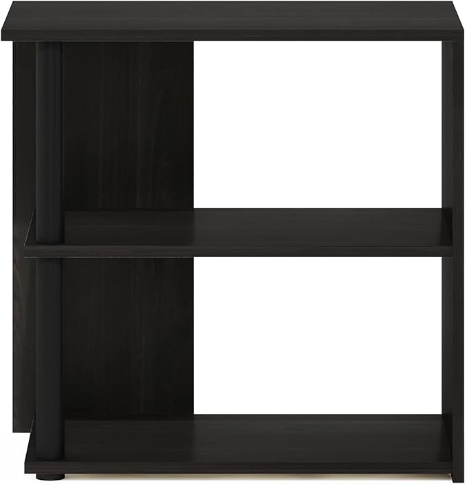 Furinno Romain 2-Tier End Table, Espresso/Black-NeatNest
