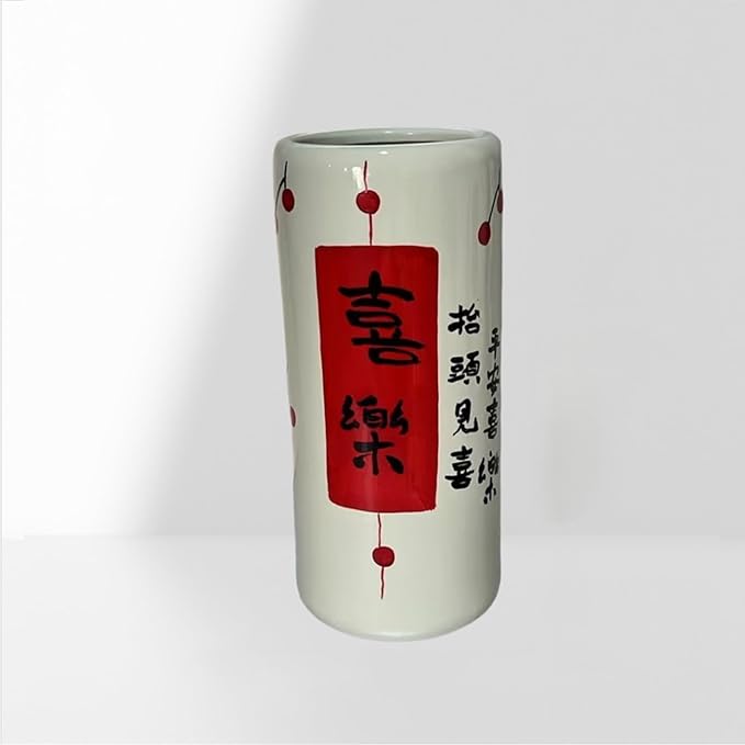 Ceramic Umbrella Stand Umbrella Holder for Entryway Hand-Made Umbrella Stand Barrels Umbrella Holder Cane Floor Standing Vase Ceramic Storage Bucket for Home Office Entrance Indoor.(Joy)-NeatNest