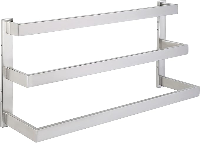 Alise Bath 3 Towel Bars Towel Racks for Bathroom Lavatory Wall Mount,Towel Hanger SUS304 Stainless Steel Towel Holder Towel Rail 23.2 Inch,Brushed Nickel,GOY003-LS