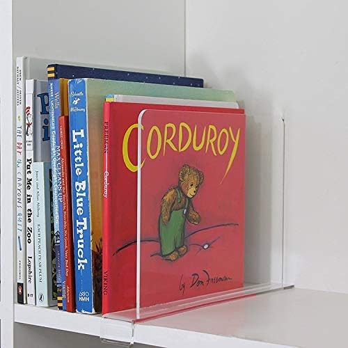 CY craft Acrylic Shelf Divider, Wood Shelf Dividers,Clear Closet Shelf Separators Clothing Organizer Perfect for Bedroom Shelving Organization and Kitchen Cabinet Shelf Storage,6 PCS-NeatNest