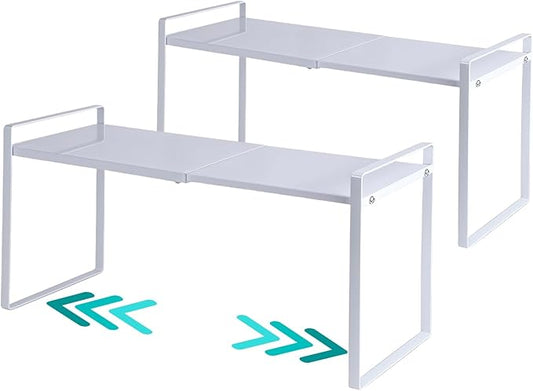 2-Pack Expandable Shelf Organizer for Kitchen Countertop, kitchen organizers and storage，under sink expandable shelf organizer-NeatNest