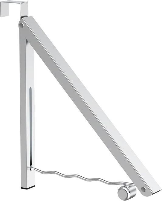 Clothes Drying Rack for Laundry Room Organization,Foldable Over The Door Drying Racks for Saving Space Silver 1 Pack-NeatNest
