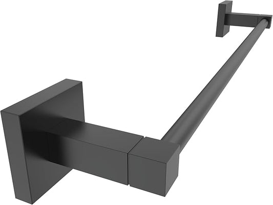 RUACQ Towel Bar 18inch, Towel Racks for Bathroom, 304 Stainless Steel Towel Holder Wall Mounted, Heavy Duty Bathroom Decor Towel Rod (Matte Black)