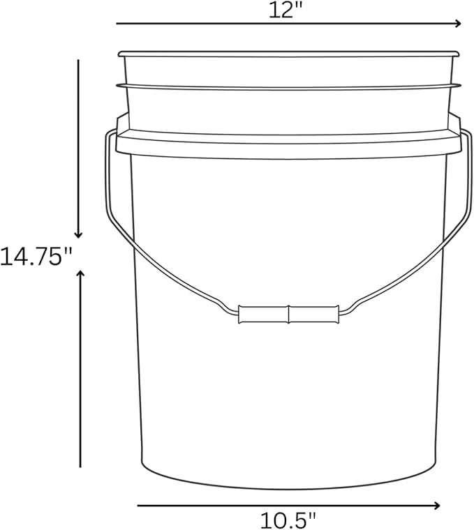 5 Gallon Bucket with Liner Bags for Marinating and Brining, Food Grade, BPA Free, Made in USA