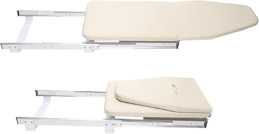 Retractable Ironing Board, Pull-Out Ironing Board Cabinet, Foldable Ironing Storage Station for Small Spaces (Beige)