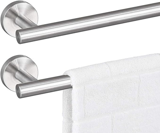 28 Inch Towel Bar 2 Pack for Bathroom 9/12/16/24/28/33 Inch Kitchen Hand Towel Holder Brushed Nickel Stainless Steel 304 RUSTPROOF Wall Mount Towel Rod 2 of Pack (2, Brushed Nickel, 28 Inch)