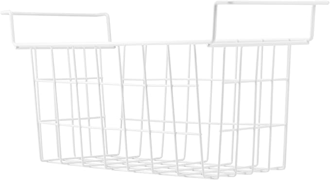 Chest Freezer Baskets 16.5 Inch, Chest Freezer Organizer Bins Metal Wire Storage Baskets with Hanging Handles for Deep Freezer, Set of 2