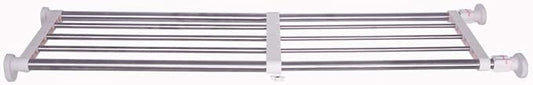 BAOYOUNI Tension Shelf Adjustable Closet Rod Space Saving Wardrobe Clothes Dividers Ivory, 33.07-46.26 Inches-NeatNest
